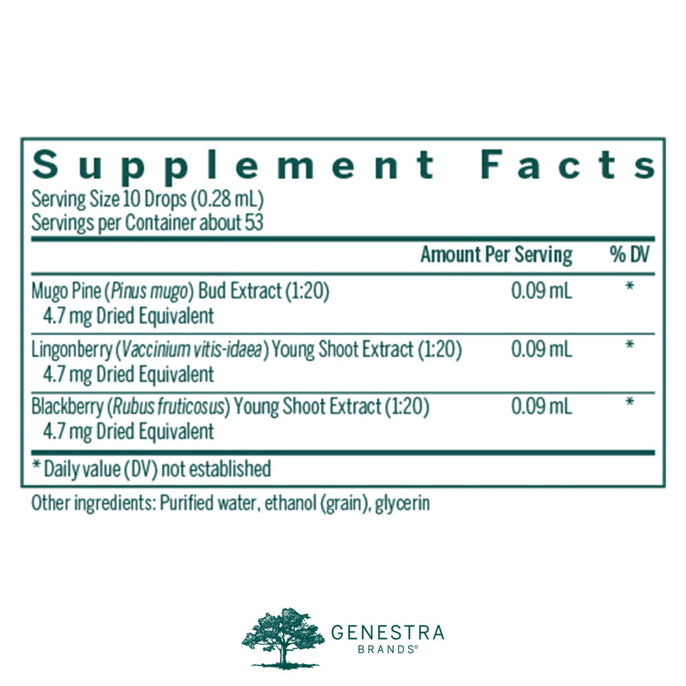 Genestra Osteo-gen bottle featuring Lingonberry emphasizes berry-rich phytonutrients.