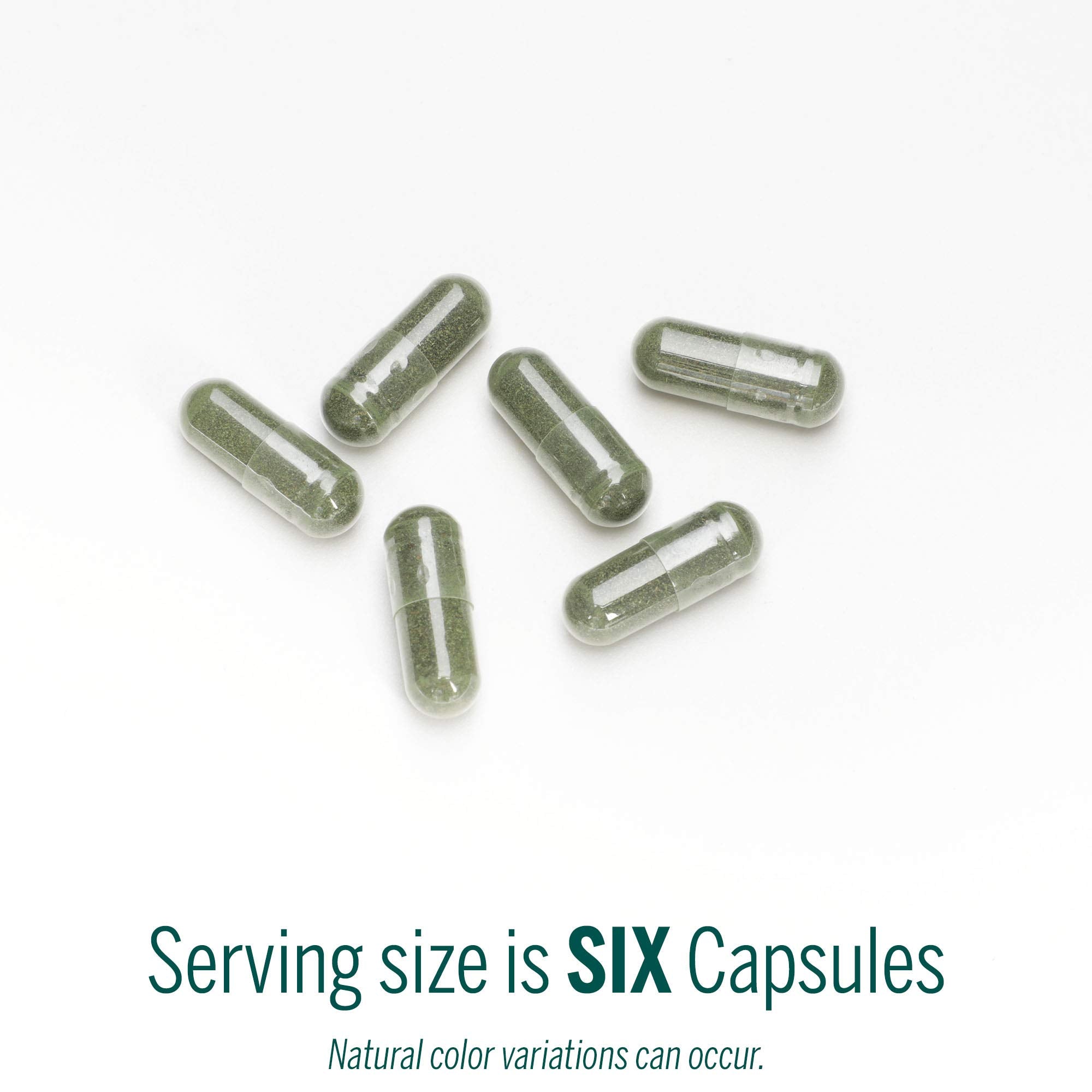 Genestra Phyto Greens capsules close-up revealing microalgae nutrients
