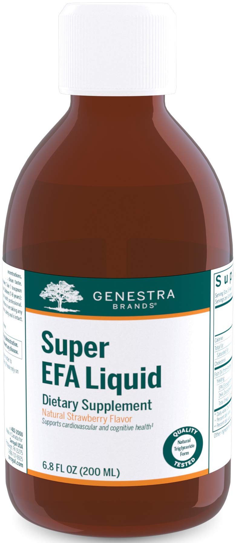 Genestra Brands Super EFA Liquid bottle ready for daily heart and brain support.