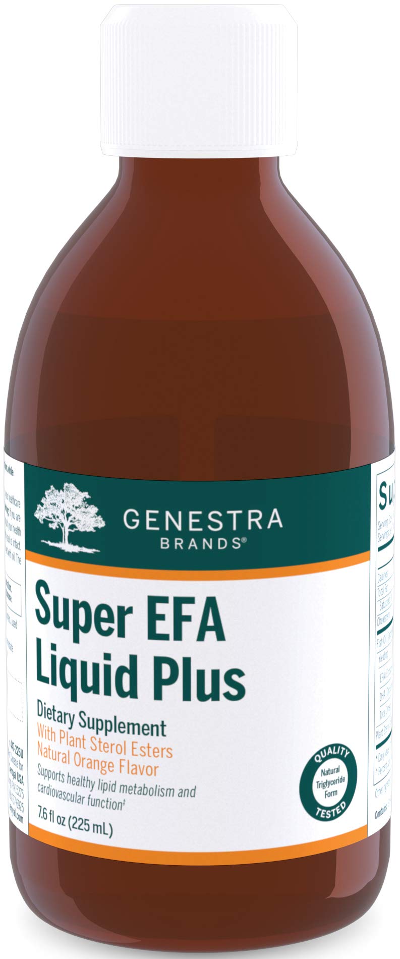 Genestra Super EFA Liquid Plus bottle front view with daily essential fatty acids.