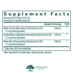 Genestra VRL-GEN bottle pour illustrating easy daily supplement use