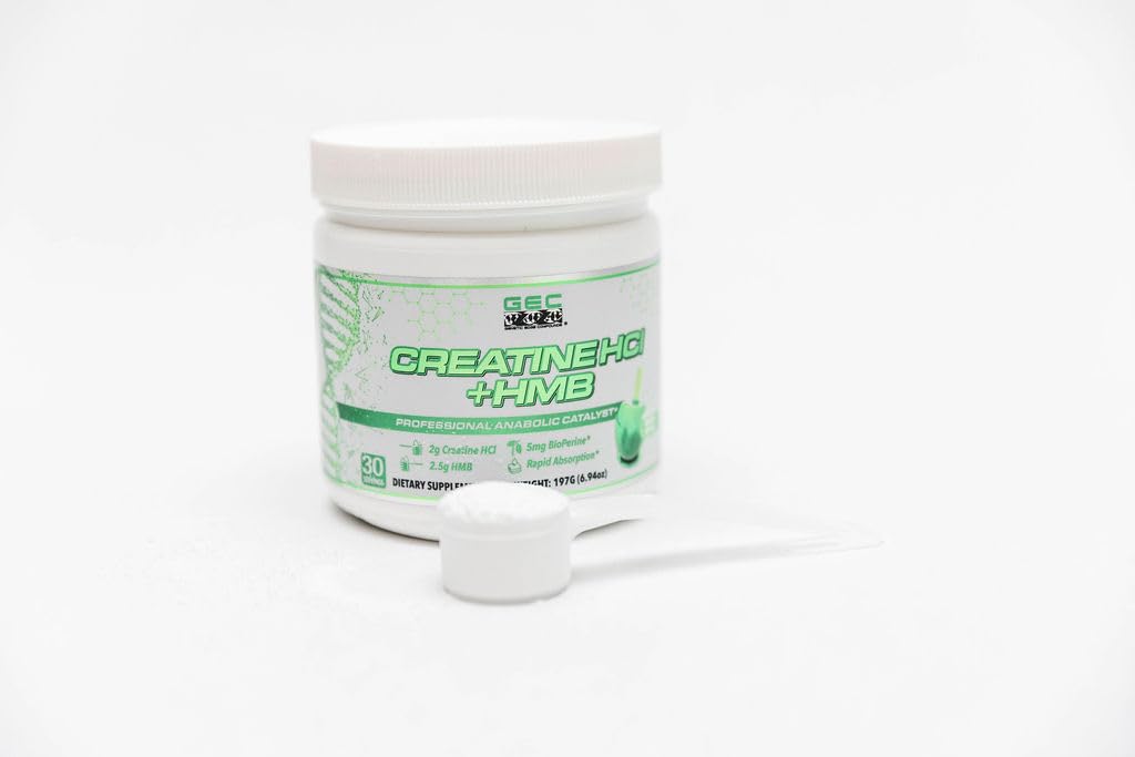 Genetic Edge Compounds Creatine HCl + HMB glass with water showing easy hydration