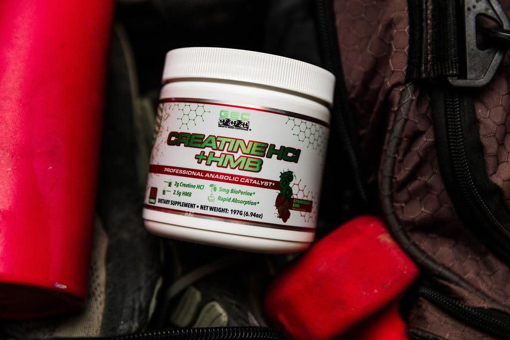 Close-up of Genetic Edge Creatine HCl + HMB label with no fillers