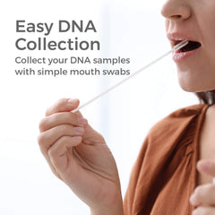Genetrace mouth swabs for easy collection—no needles, comfortable and painless