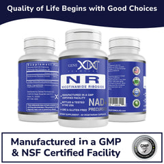 Genex Formulas NR vegetarian friendly icon on packaging