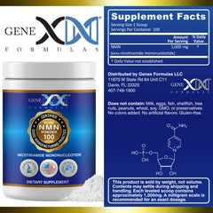 Genex Formulas Pure NMN powder scoop for precise measurement