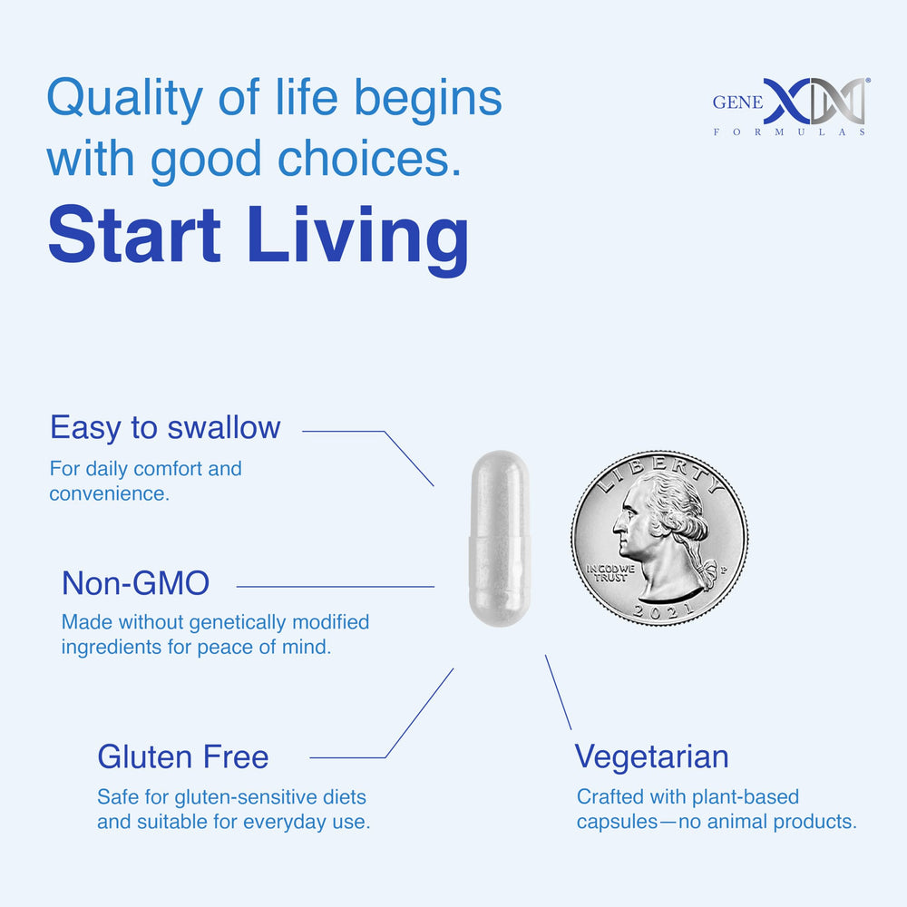 Genex TMG packaging with NSF seal emphasizes safety and label accuracy.