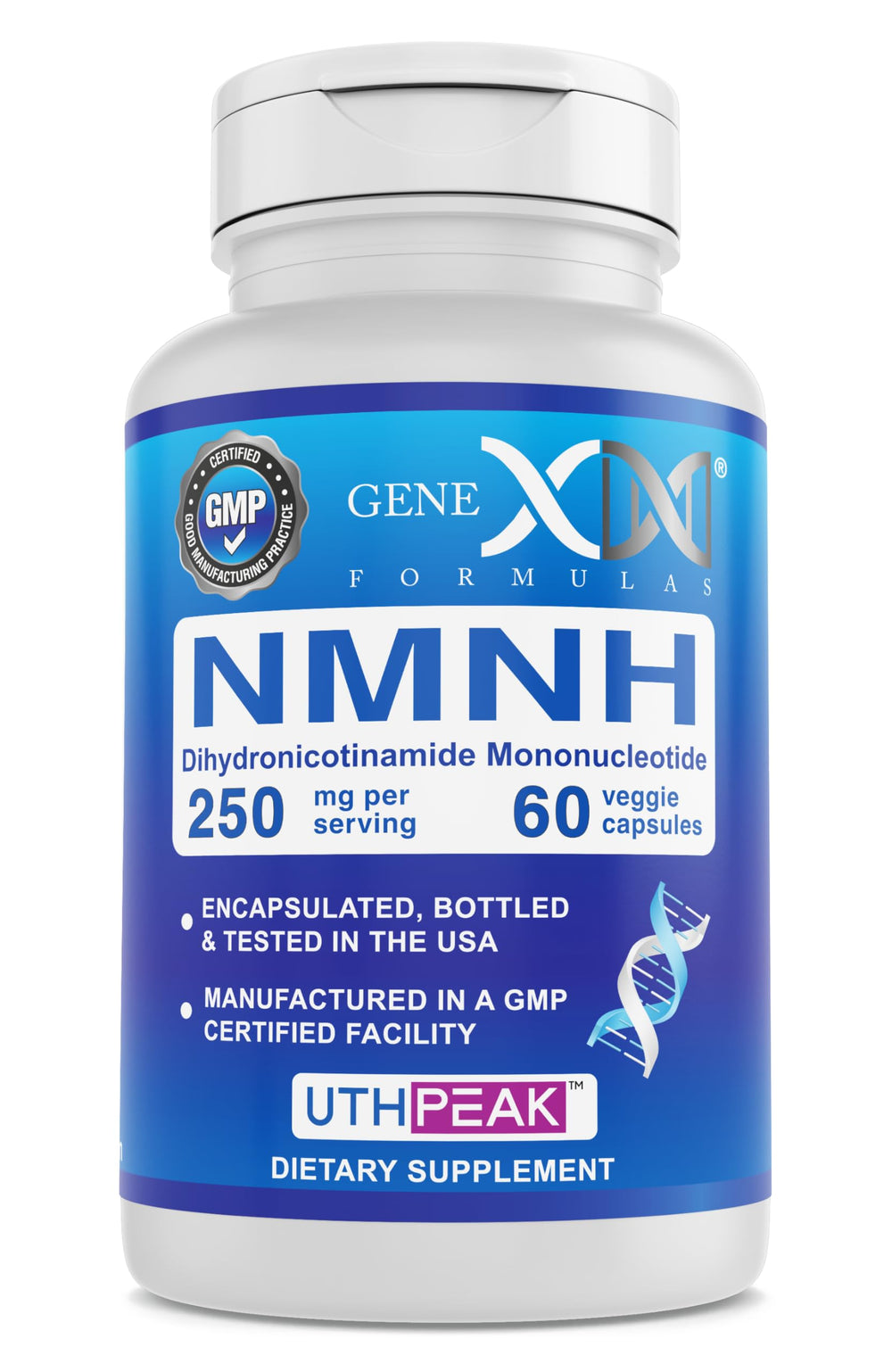 Genex Formulas NMNH bottle front view supports daily wellness