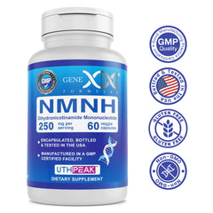 Genex Formulas NMNH ingredient label emphasizes quality sourcing