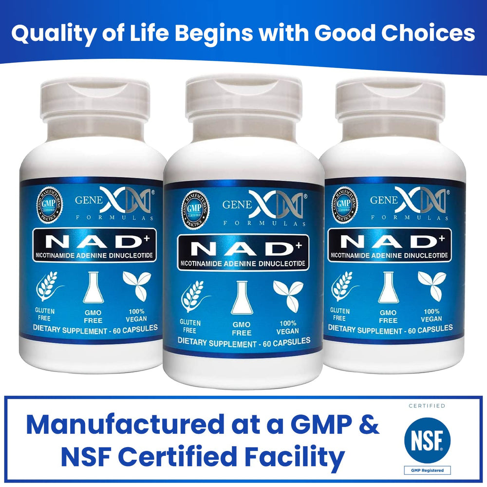 Genex NAD+ daily dose view suggests month-long supply.