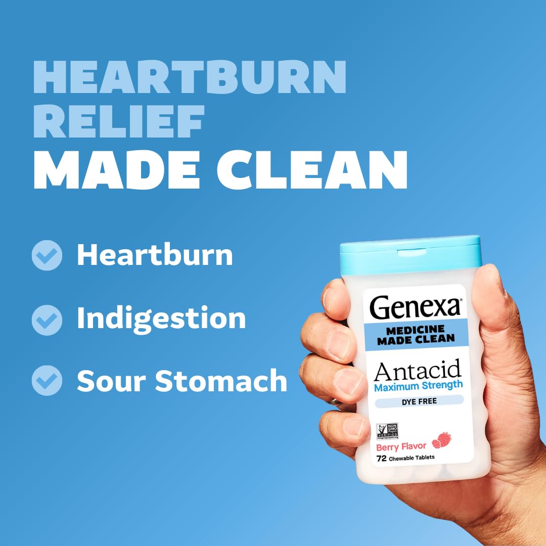 Genexa clean ingredients label highlights dye-free formula