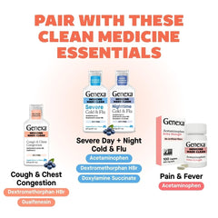 Genexa Flu Fix no artificial additives supports clean, allergen-conscious use.