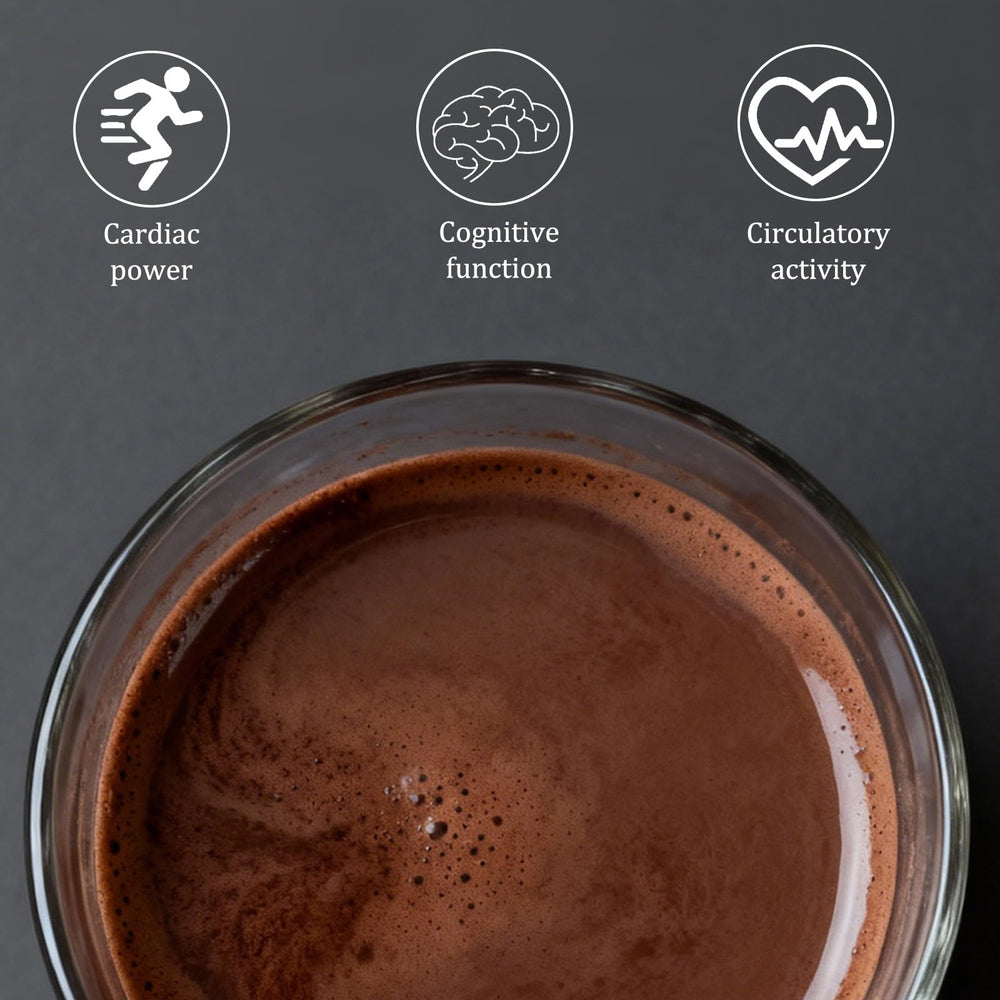 GENGGUI Epicatechin-enriched cocoa detail close-up.