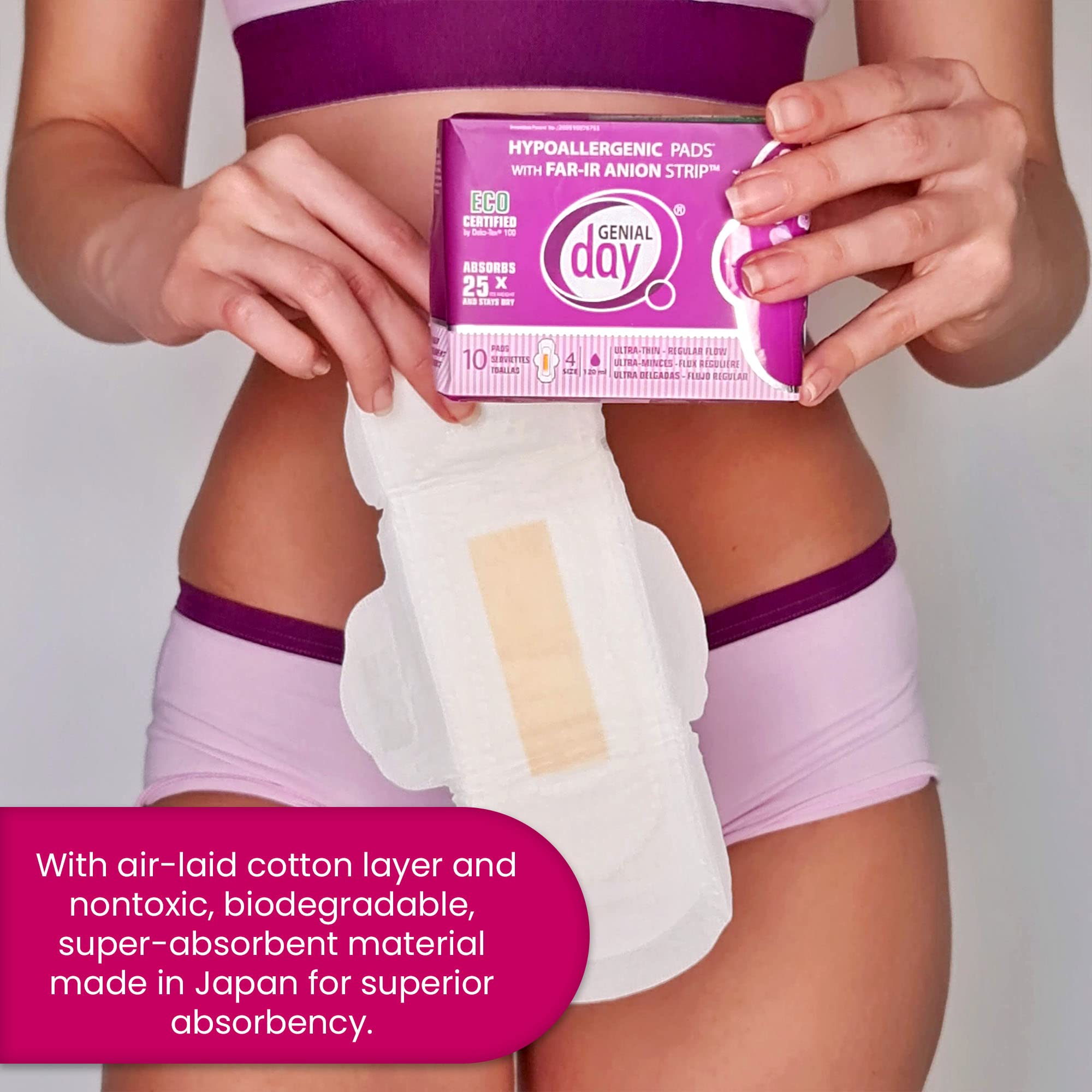 GENIAL DAY breathable sheets promote airflow and skin comfort.