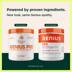 Genius Pre scoop emphasizes easy serving for quick preparation.