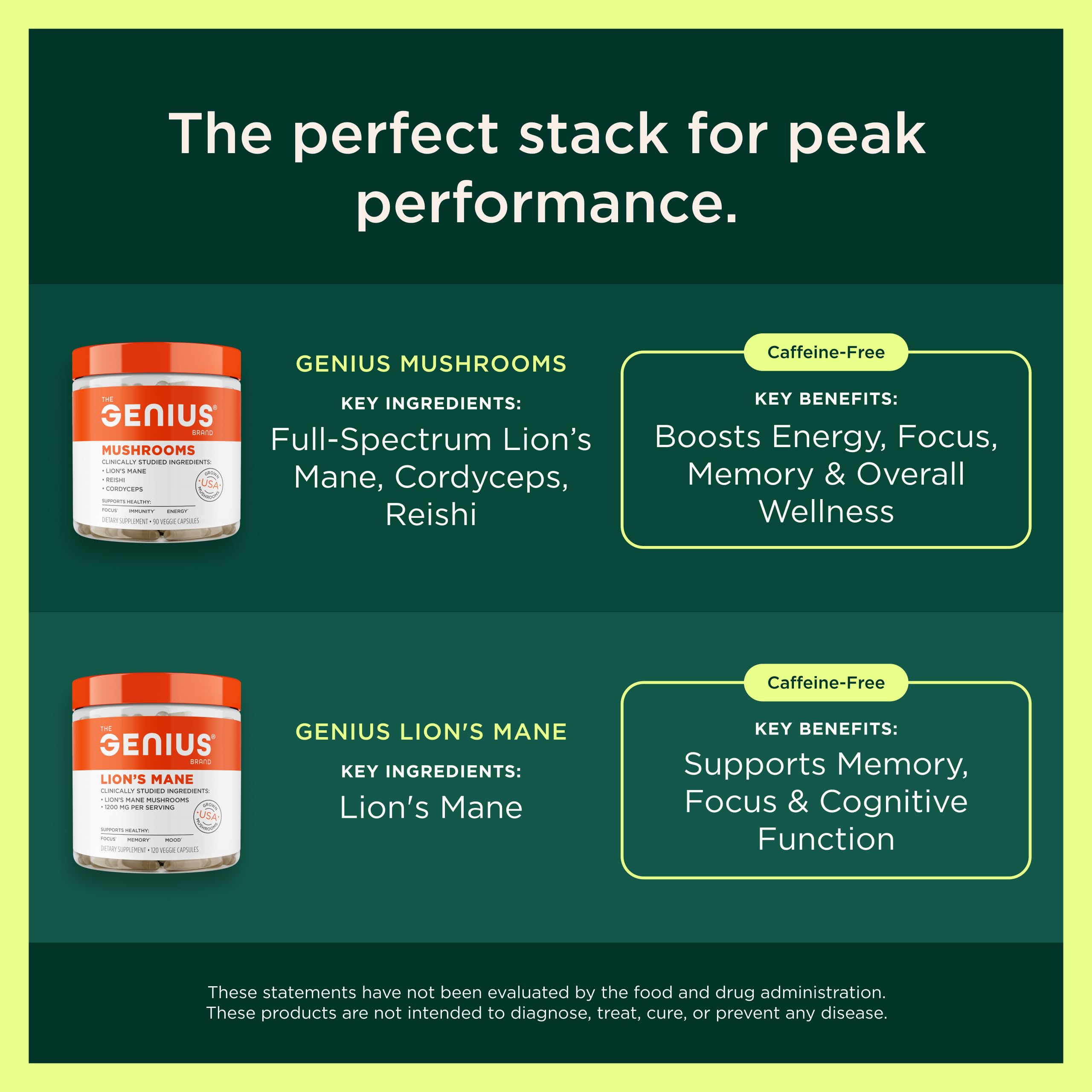 Product label highlights organic full-spectrum turkey tail to emphasize premium ingredients.