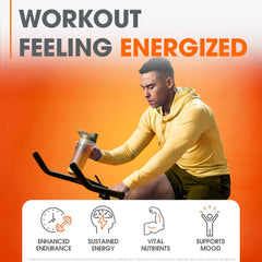 Genius Energized Pre-Workout glass of mixed drink demonstrates quick, sustained energy before training.
