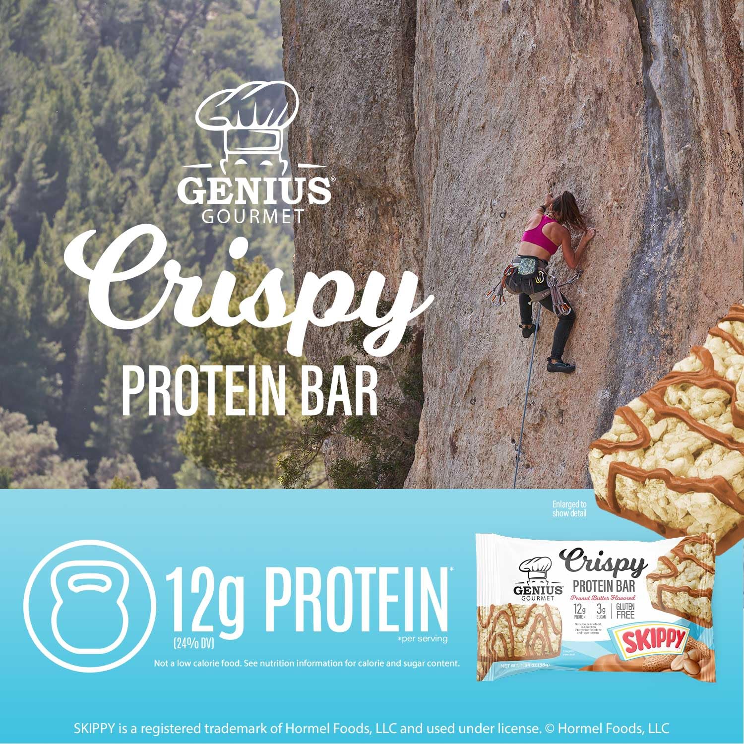 Genius Gourmet SKIPPY family-friendly snack on kitchen counter