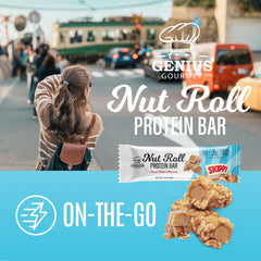 Genius Gourmet SKIPPY bar is gluten-free, fitting gluten-conscious snack plans.