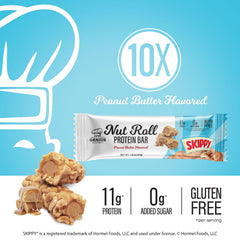 Genius Gourmet SKIPPY bar delivers 11g of protein per serving for busy days.