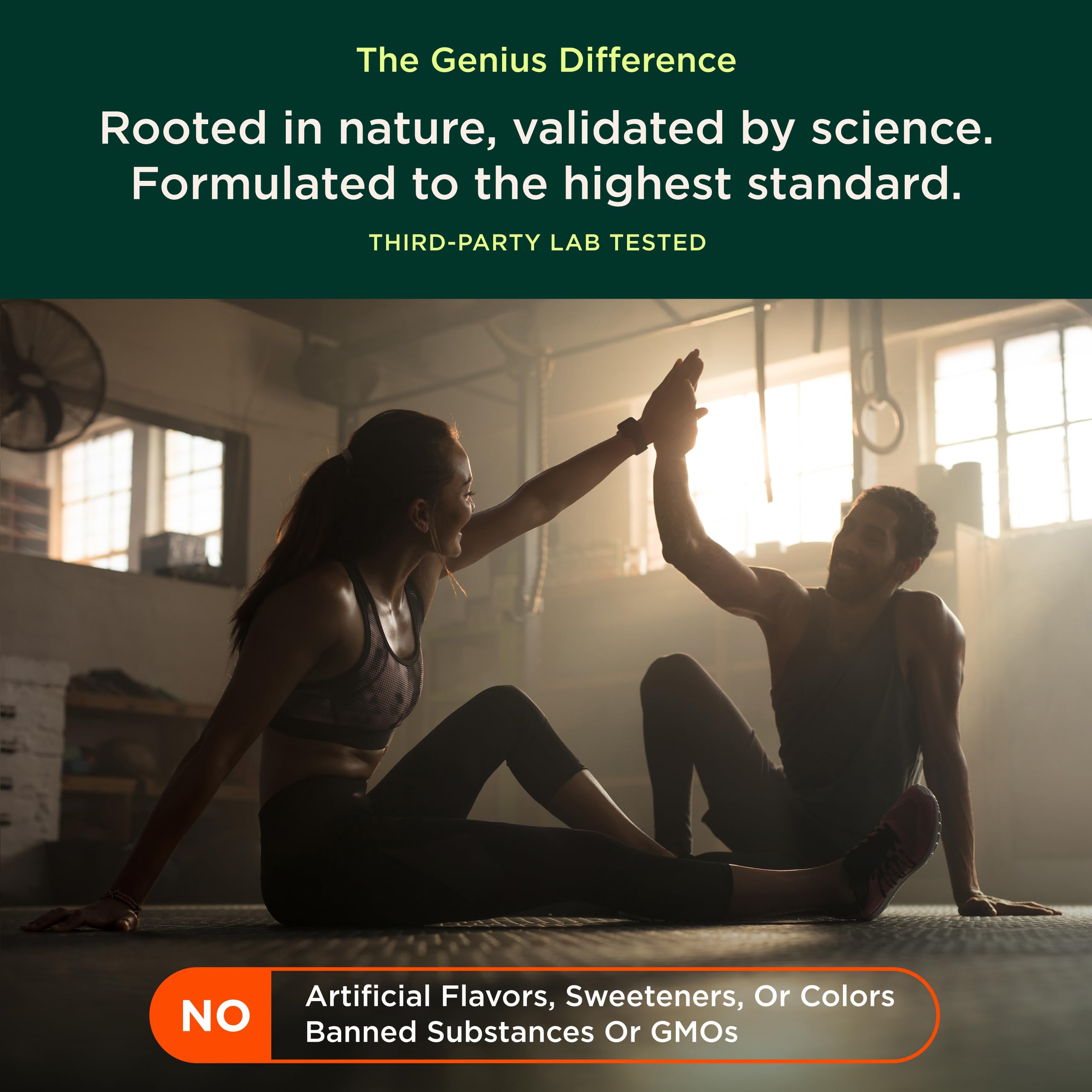 20 servings pack on a shelf for ongoing fitness support.