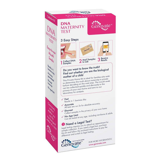 Genovate cheek swab tips ready for painless home sample collection.