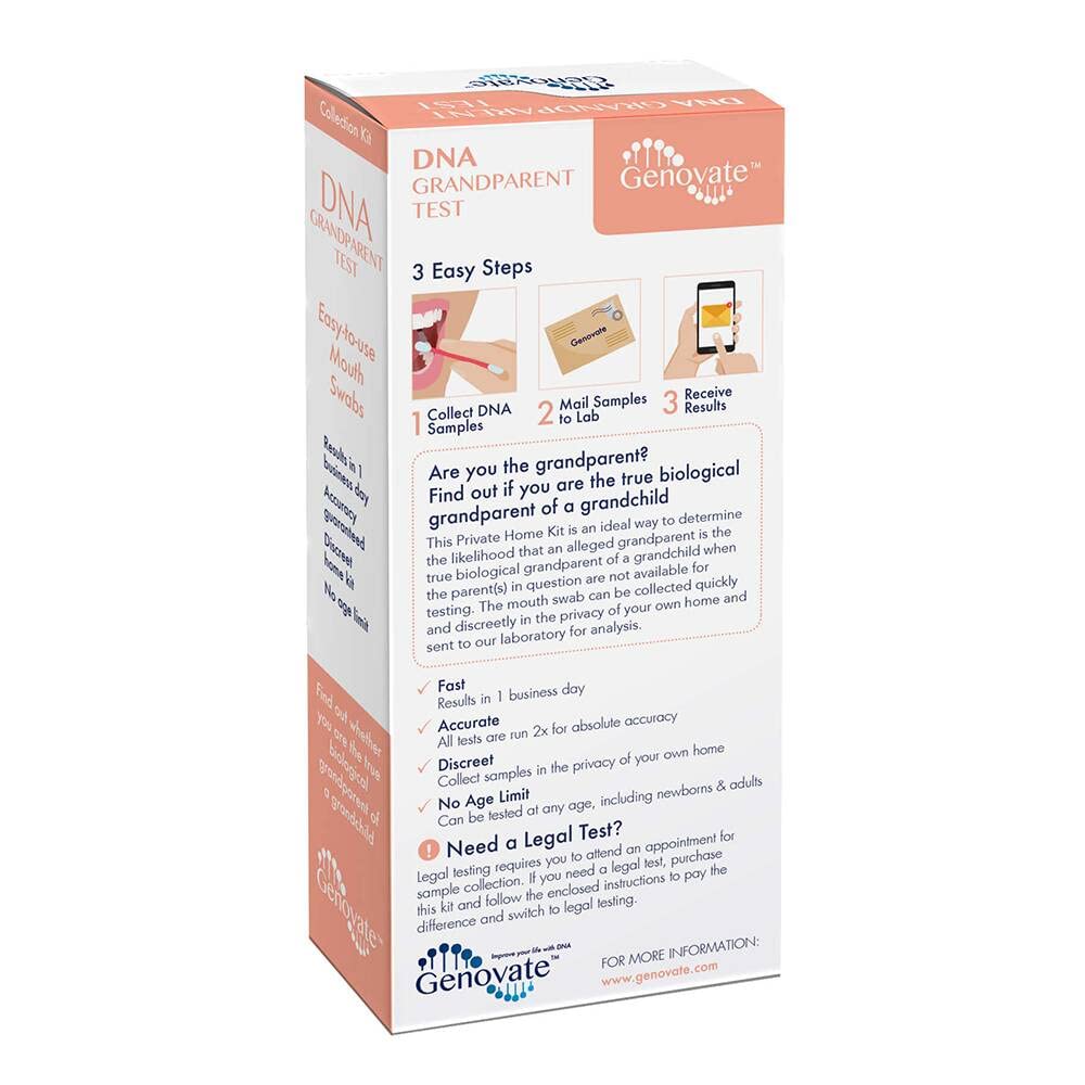 Genovate Grandparent Test sample swabs ready for painless at-home collection