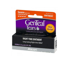 GenTeal Night-Time Ointment pack of 3 tubes provides overnight lubrication for dryness.