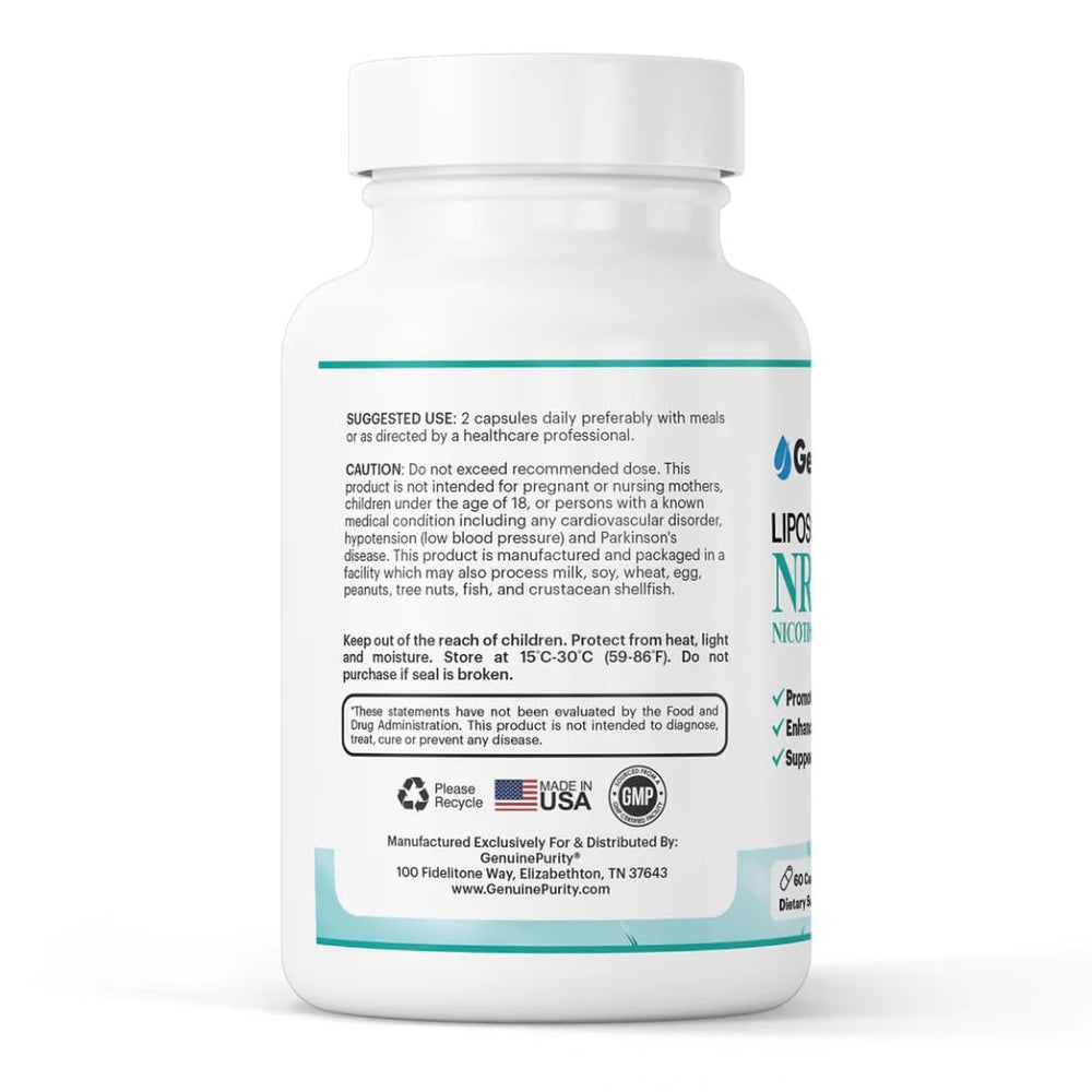 GenuinePurity 60-capsule bottle showcasing total count