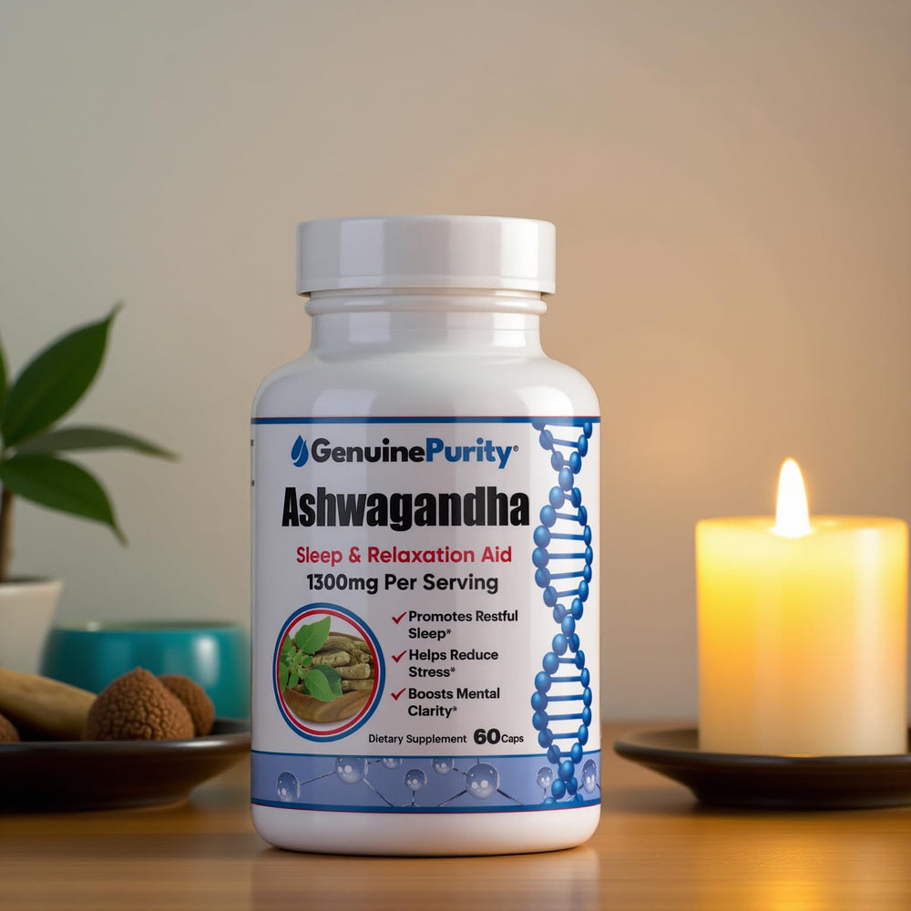 GenuinePurity packaging box shows a natural, plant-based supplement.