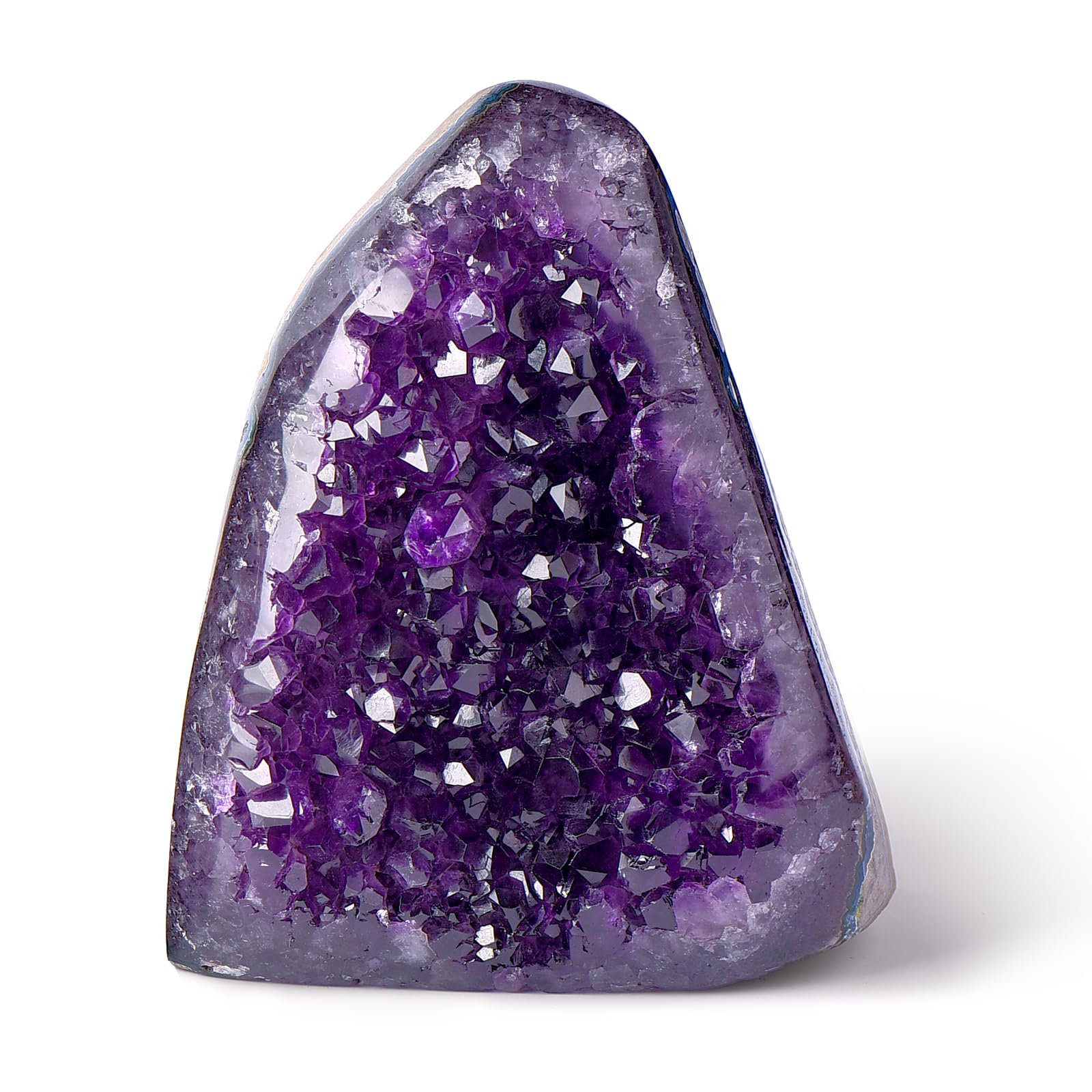 Geodora Amethyst Crystal Cluster: raw crystals for energy balance during meditation