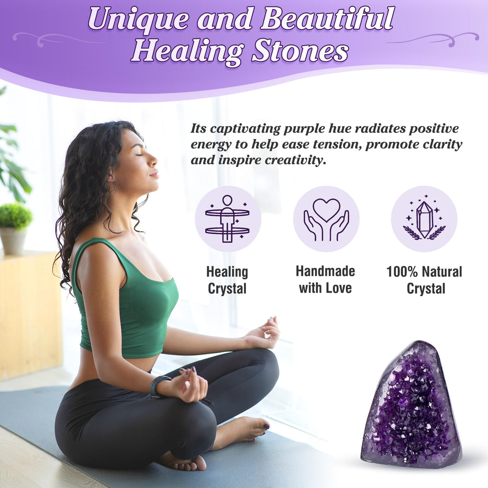 Geodora Amethyst gift-ready cluster for crystal lovers