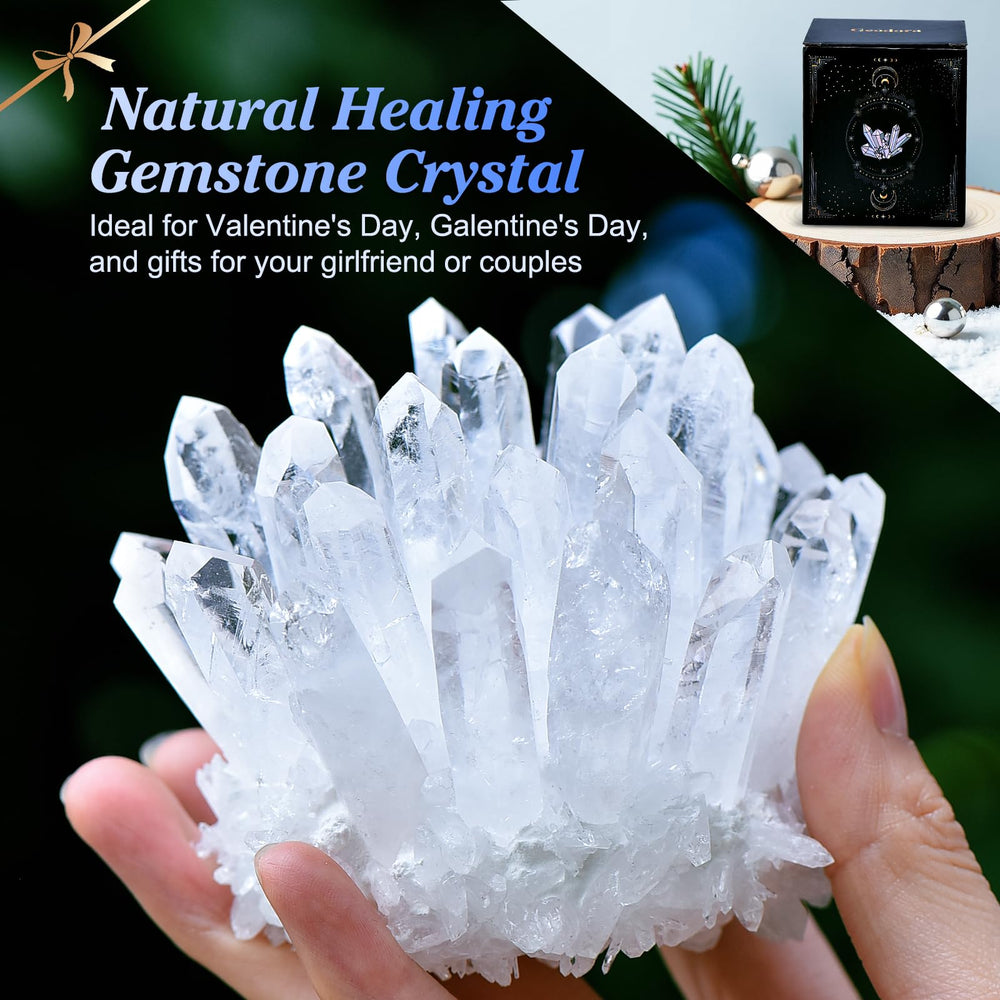 Geodora clear quartz yellow prism cluster adds bright focal points