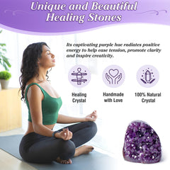 Geodora desk-friendly amethyst cluster adds natural beauty and focus cues