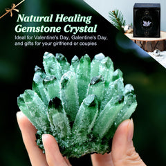Geodora yellow prism crystal cluster brings warmth and focal color to shelves.