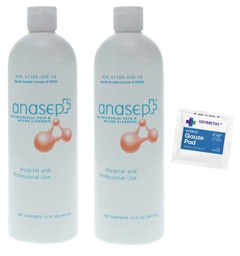 Geometal Anasept wound cleanser gauze pack showing comprehensive wound care on the go