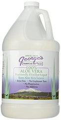 George's Aloe Vera is poured into a glass for neutral flavor drinks.