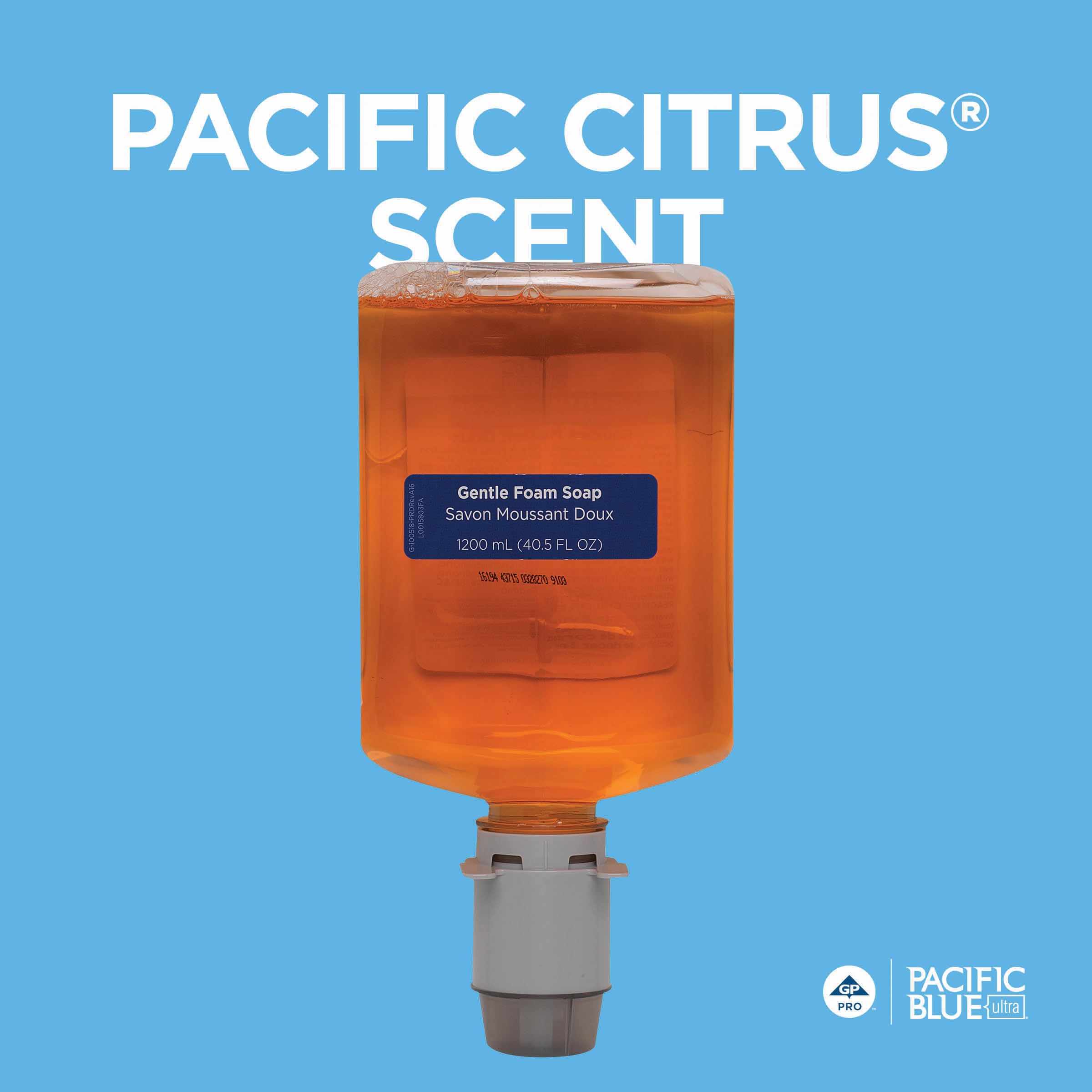 Georgia-Pacific Pacific Blue Ultra cap and nozzle close-up for precise dispensing.