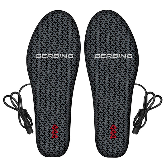 Gerbing hybrid insoles with interconnected heating system ensuring even warmth.