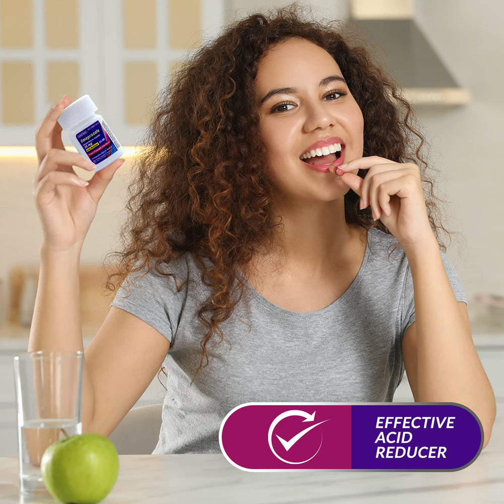 GeriCare heartburn relief concept illustrating daily use and potential comfort.