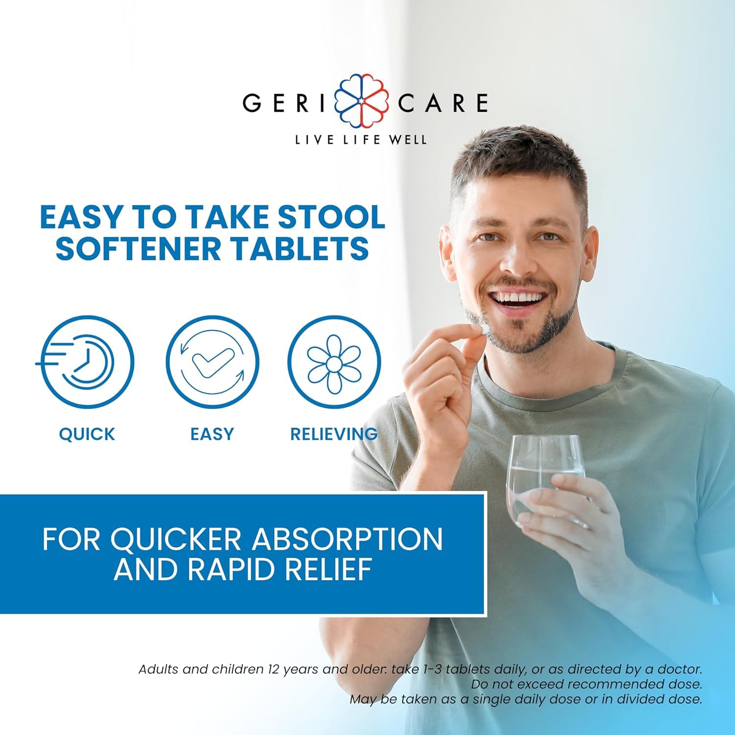 GeriCare pediatric-friendly option suitable for kids 12 and up.