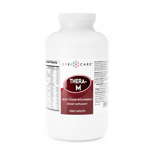 GeriCare Thera M bottle and front pack for daily nutritional support