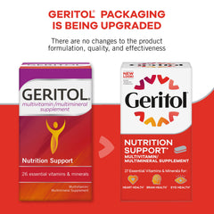 Geritol multivitamin-2-pack-packshot showcases convenient daily supplementation.