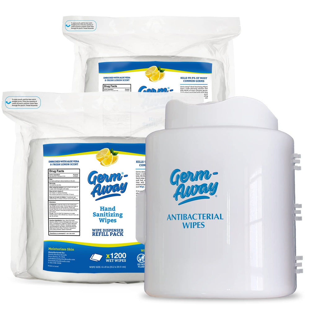 Germ-Away clean hands with Aloe formula for gentle care.