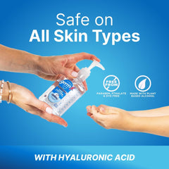 Label close-up highlighting paraben-, phthalate-, and dye-free formula.