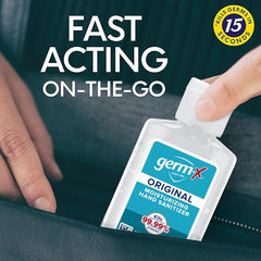 Germ-X Original no-rinse gel provides quick sanitizing with no residue.
