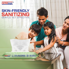 Germisept Wipes on counter demonstrate multipurpose cleaning