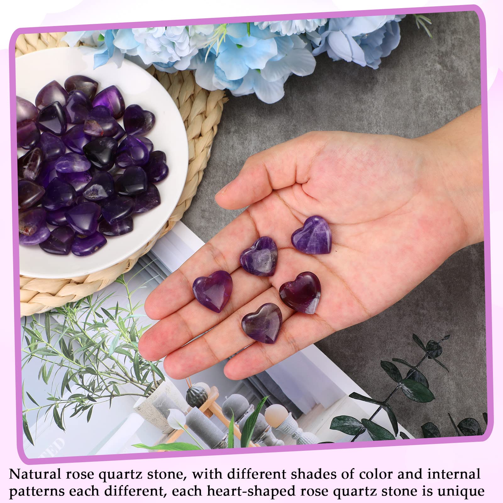 Gerrii amethyst heart gift packaging for a thoughtful present.