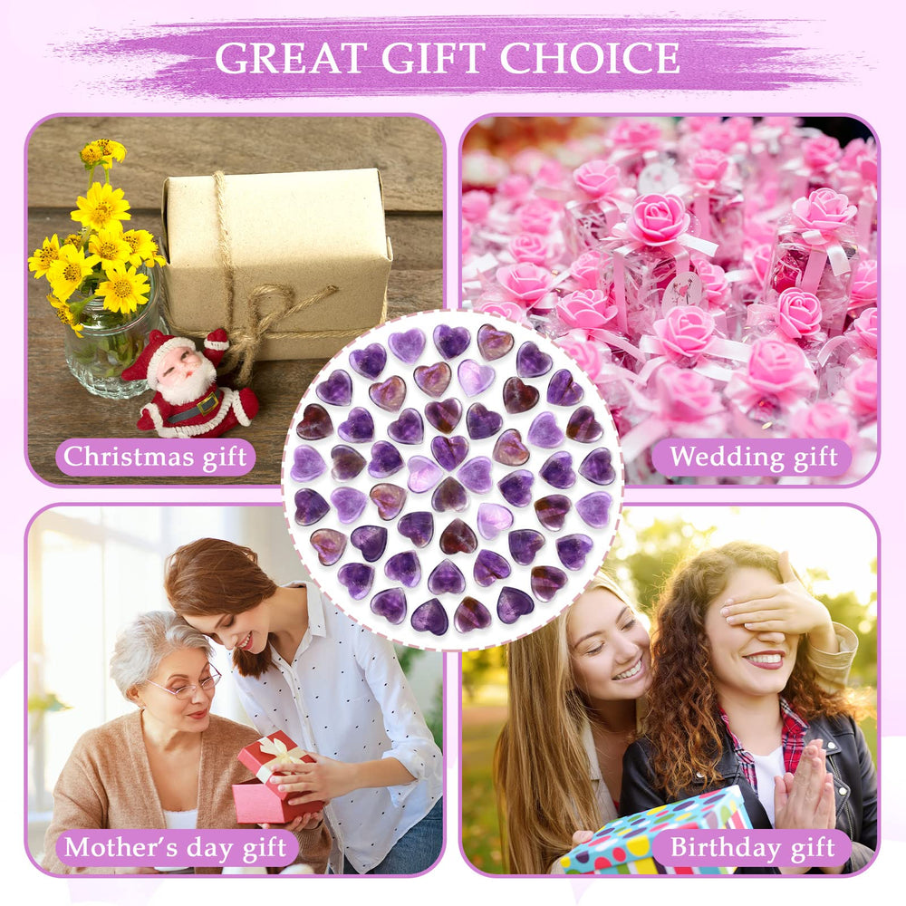 Gerrii amethyst heart pocket-sized meditation tool in hand.