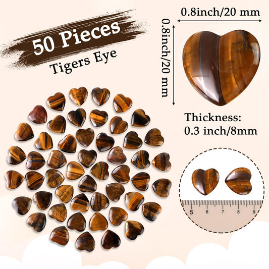 Gerrii tiger's eye heart used in DIY crafts and gifts